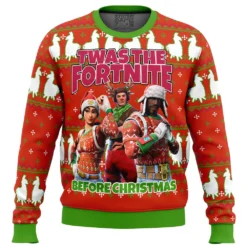 Fortnite Twas Night Ugly Christmas Sweater