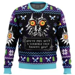 You Met With A Terrible Fate Majora’s Mask The Legend Of Zelda Ugly Christmas Sweater