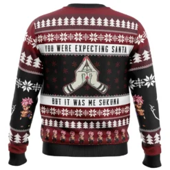 You Were Expecting Santa Sukuna Jujutsu Kaisen Ugly Christmas Sweater 9 You Were Expecting Santa Sukuna Jujutsu Kaisen Ugly Christmas Sweater -Cheap Sweater Store You Were Expecting Santa Sukuna Jujutsu Kaisen men sweatshirt BACK mockup