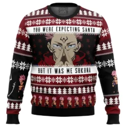 You Were Expecting Santa Sukuna Jujutsu Kaisen Ugly Christmas Sweater