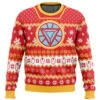 Arc Reactor Iron Man Ugly Christmas Sweater 2 Arc Reactor Iron Man Ugly Christmas Sweater -Cheap Sweater Store iron Ugly Christmas Sweater front mockup