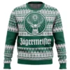 Jagermeister Green Ugly Christmas Sweater 2 Jagermeister Green Ugly Christmas Sweater -Cheap Sweater Store jagergreen Ugly Christmas Sweater front mockup