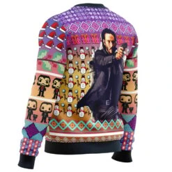 John Wick Ugly Christmas Sweater -Cheap Sweater Store john wick Sweater side back